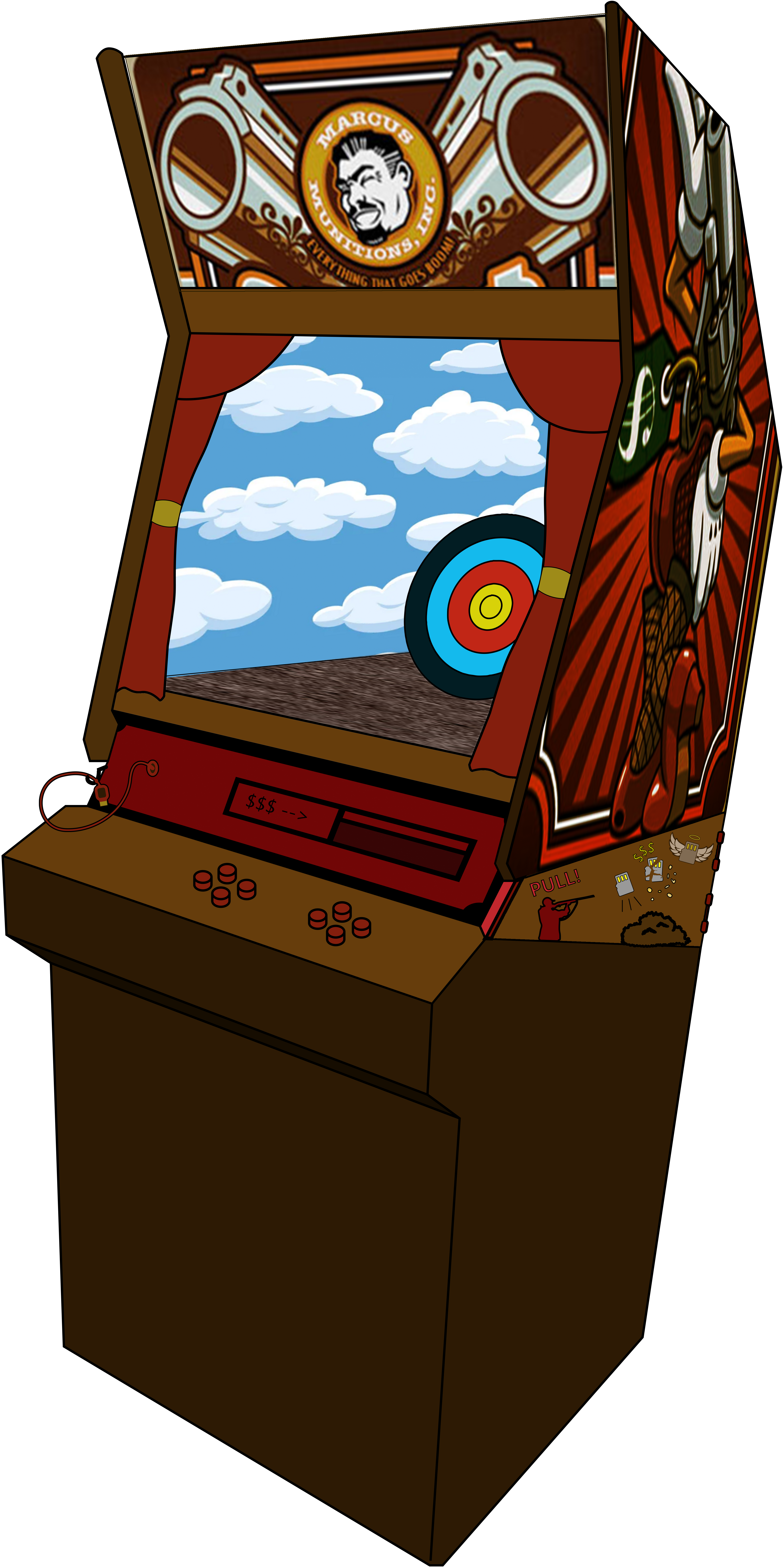 Arcade-Cabinet-Wireframe